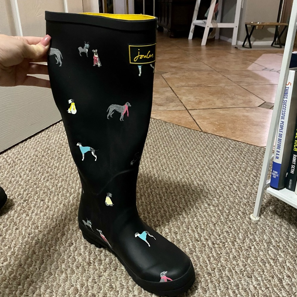 Cutest Joules dog print rain/snow boots